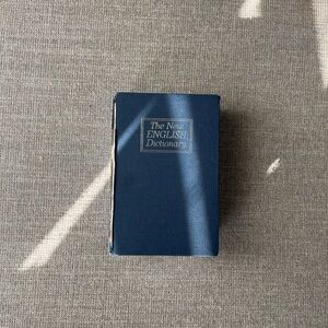 The New English Dictionary - Compact Blue Hardcover Safe